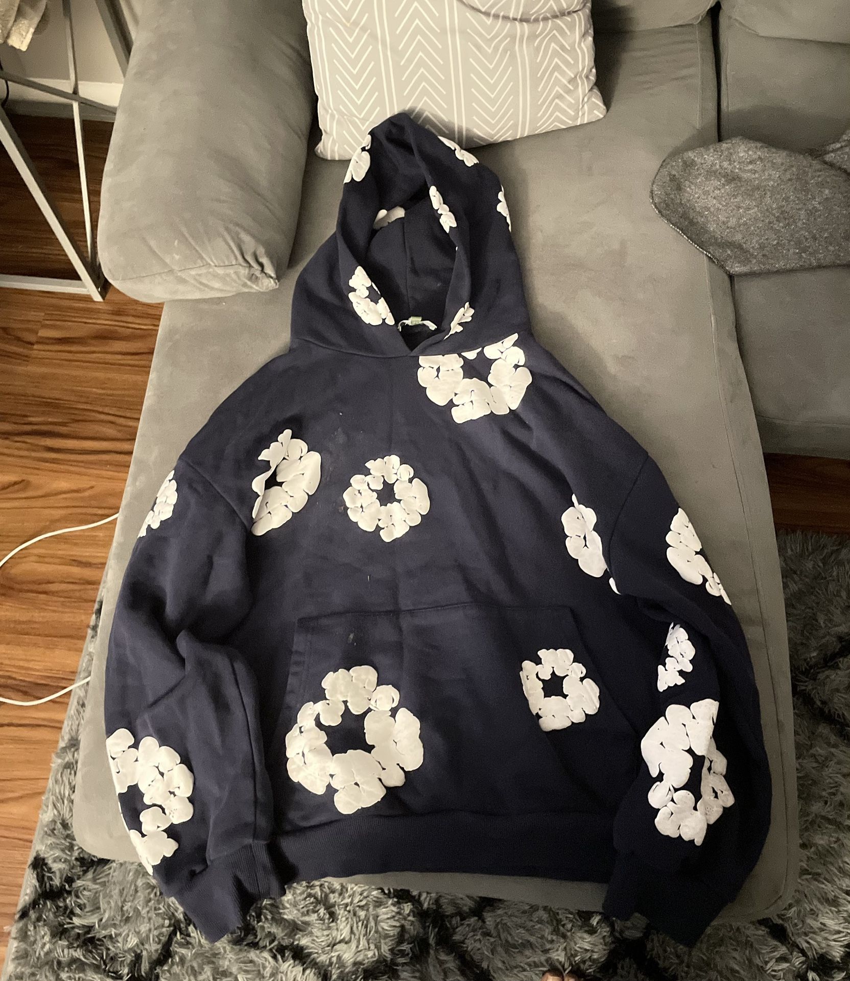 Navy Blue Denim Tears Hoodie