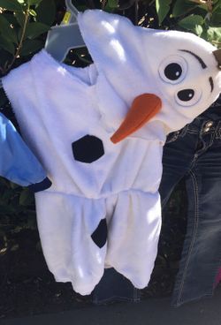 Olaf costume 2 pcs 4-6 years