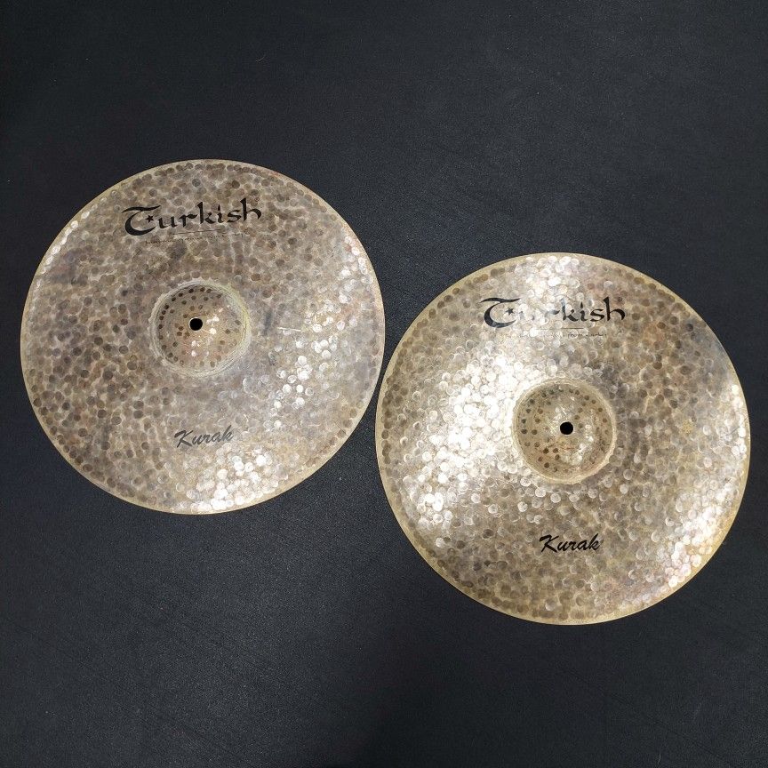Turkish Cymbals 15" Kurak Hi-Hat K-H15 (Pair) **Located In Upland**