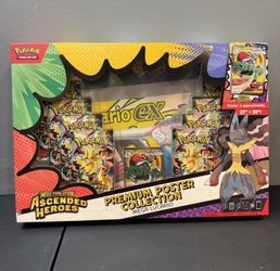 Pokemon TCG Ascended Heroes Mega Lucario Premium Poster Collection SEALED