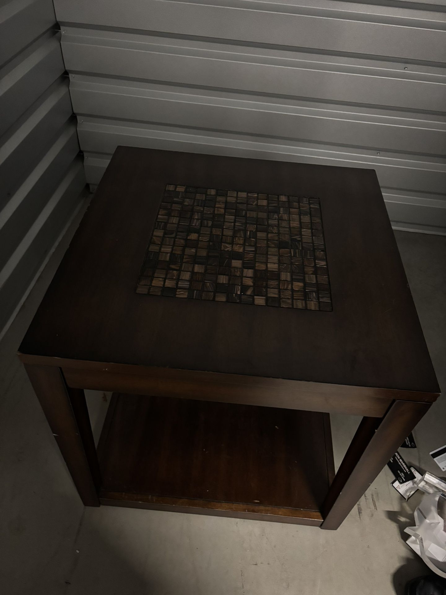 Jofran Grey Mosaic End Table (good Condition)
