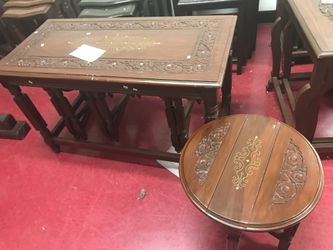 Tables set (solid wood