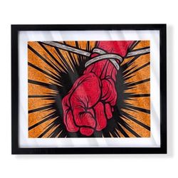 Metallica st Anger custom  Art Piece on Black frame