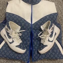 Custom Bubble Jacket and Sneakers