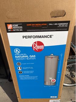 New water heater