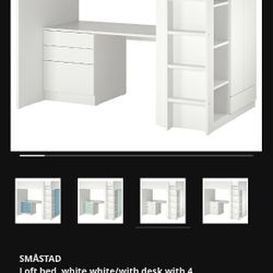 Loft Bed Size Twin With Desk With 4 Drawers