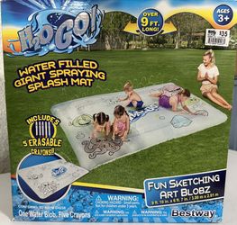 H2GO Water Filled Giant Showing Splash Mat