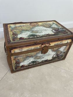 Treasure Box With World Map 