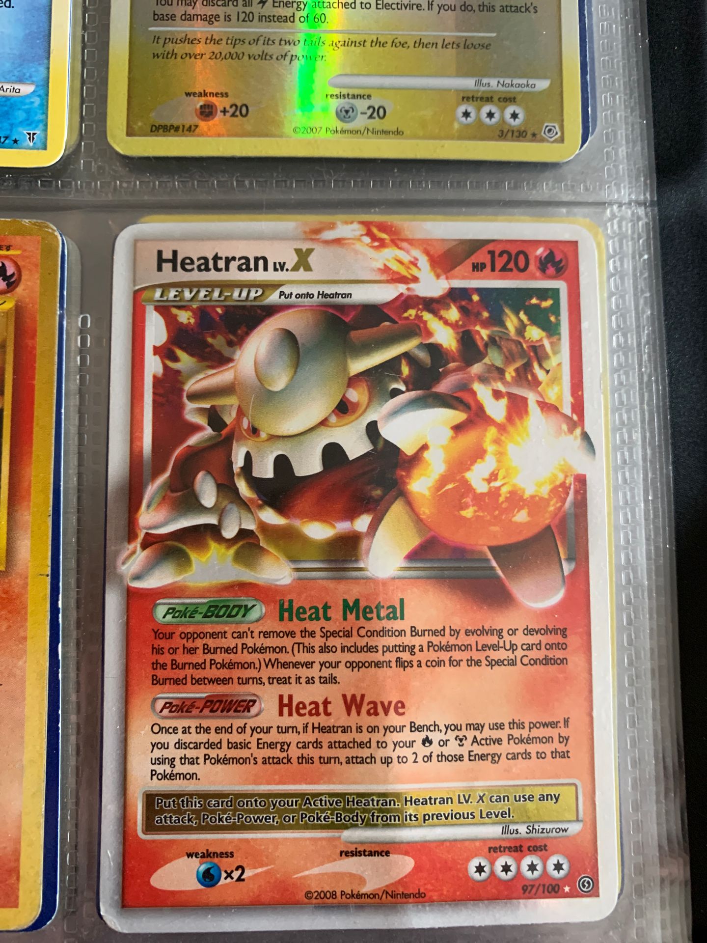 Heatran Level X Pokemon Card
