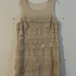Ann Taylor Loft Beige Dress
