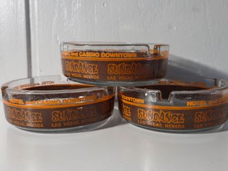 3 VTG 1980’s Sundance Las Vegas Nevada Hotel Casino Ash Tray