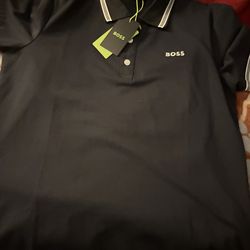 Boss polo shirt navy blue