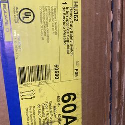 60a Heavy duty safety switch Square D 3 pole new in box got (2) total 80 each or 150 for both .  