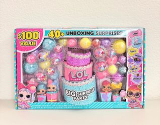 L.O.L. Big Surprise Party Playset 4 Dolls 6 Unboxing Experiences, Sand, Gel Crus