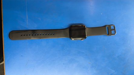 Apple Watch SE Space Gray Aluminum 44mm Case with Midnight Sport Band