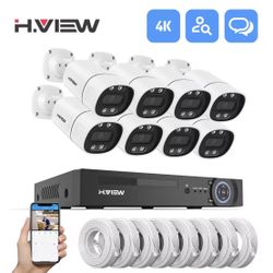 H.View 4k Ultra Hd 8PCS Camera system