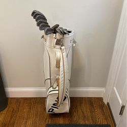 Daiwa Irons, Ping Putter, and a Ping Golf Bag