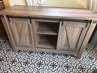 Rustic Grey Farmhouse Cabinet