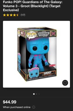 Funko POP! Guardians of The Galaxy: Volume 3 - Groot (Blacklight) (Target Exclusive)