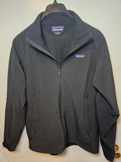 Patagonia Black Full Zip Softshell Jacket Mens Medium
