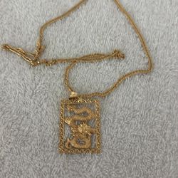 18k Gold  20grams Double Lock