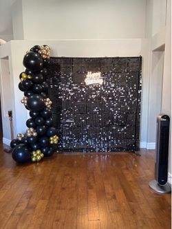 Shimmer wall sequin wall panels