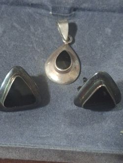 Aretes Y Dije Plata.925