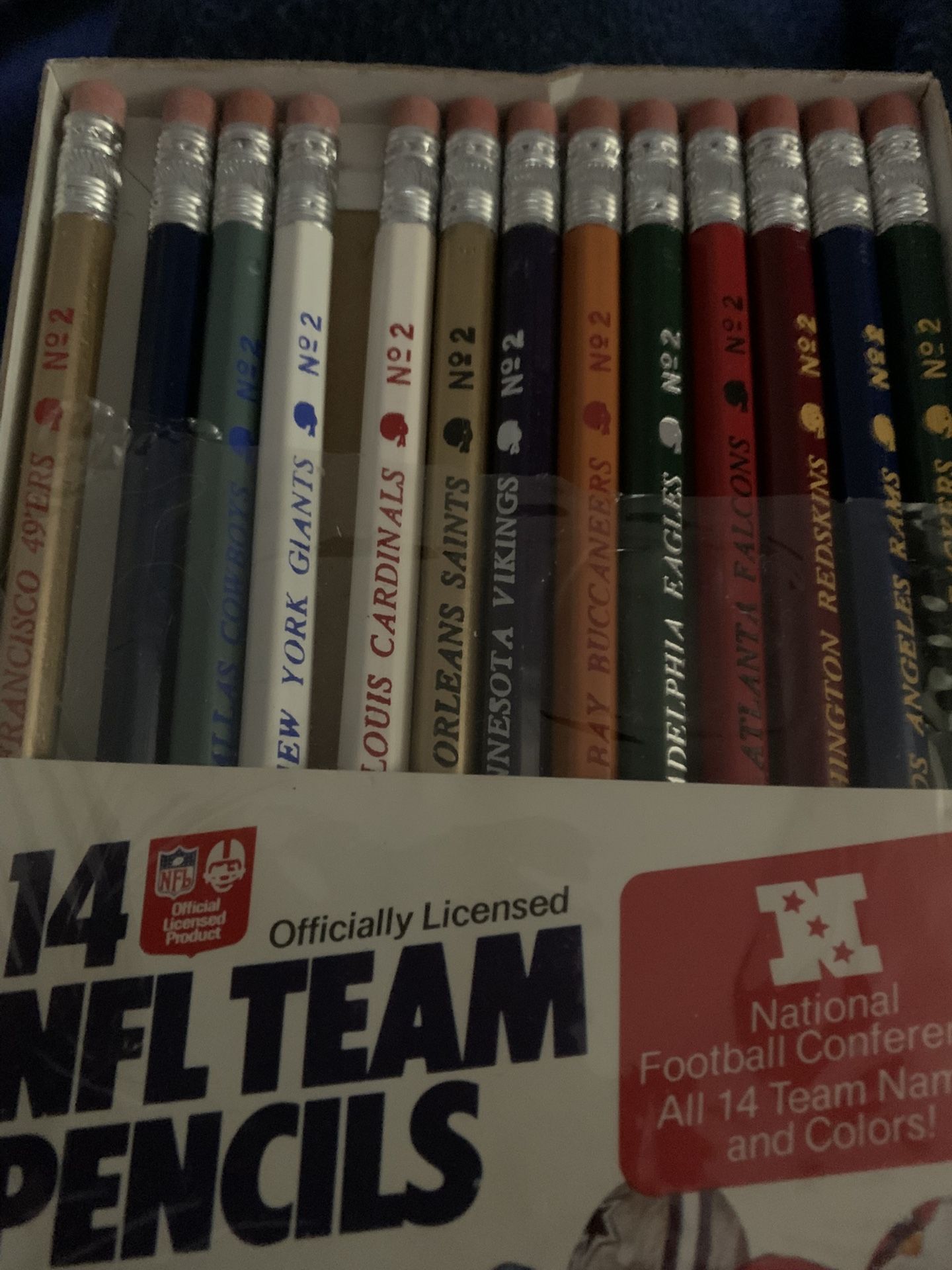 13 NFL Vintage Pencils