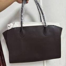 The Row Marlo17 Tote Bag(Black / Brown)