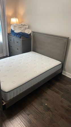 Kids full bed and dresser/changing table
