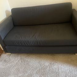 Small Mini Dark Blue Futon Couch – Compact & Stylish Convertible Seating