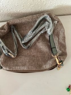 Woven Crossbody Bag with Strap