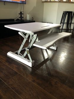 ‘AirLift’ Standing Desk Converter (White)