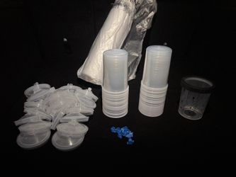 SPS/PPS 1.0 Paint Cup Kit (50 Sets) + Masking Film – Auto Paint Supply