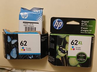 HP #62XL & #62  Tri-Color Ink Cartridges