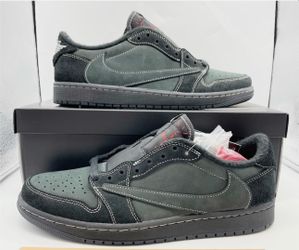 New Nike Air Jordan 1 Retro Low OG SP Travis Scott Black Phantom Size 12