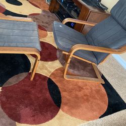 Chair And Ottoman IKEA Poang Set