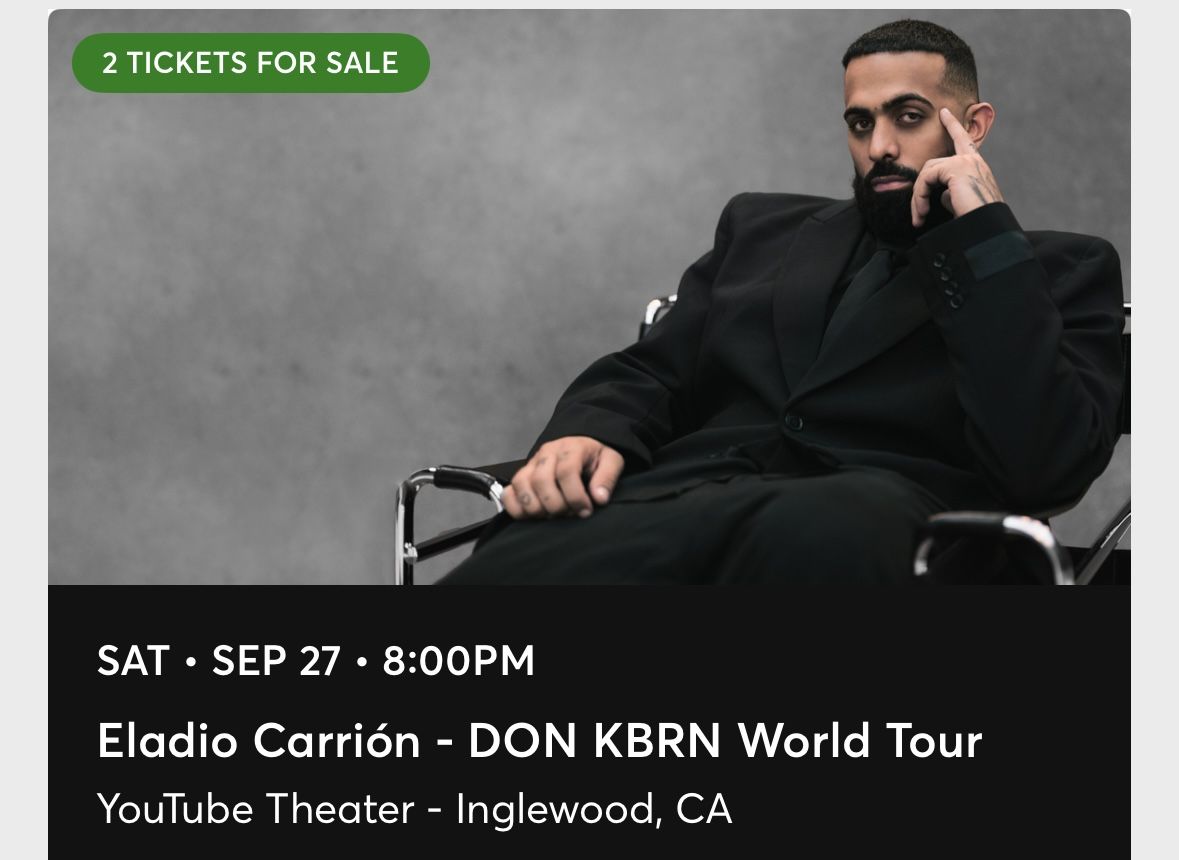 Eladio Carrión Meet & Greet VIP Tickets x2
