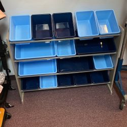 Blue Toy Storage Organization 
