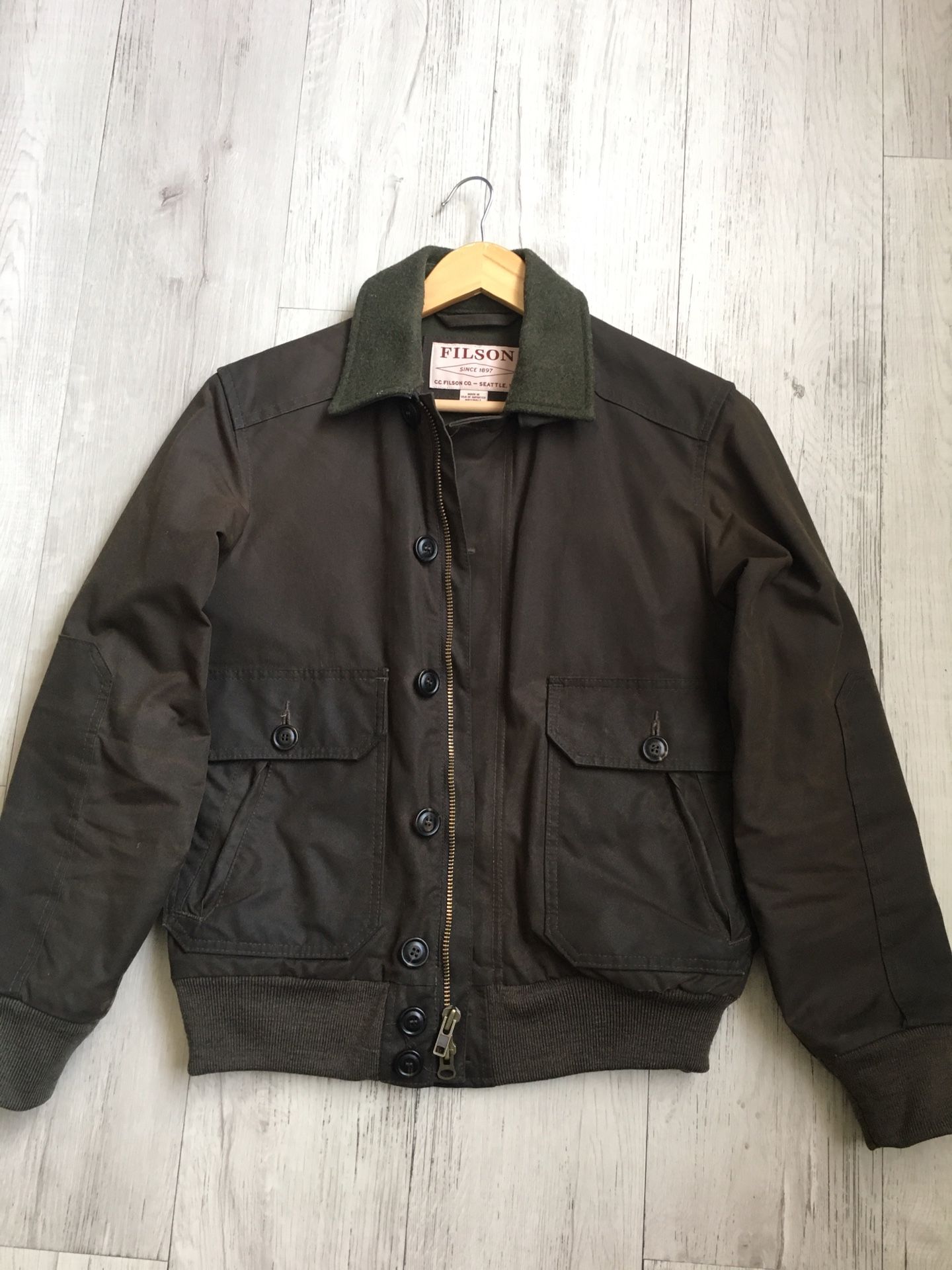 Filson Ranger Oil Cloth Bomber Jacket for Sale in Los Angeles, CA - OfferUp
