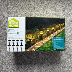 HGTV Home 8 Piece LED Solar Pathway Lights
