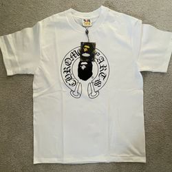 White Bape X Chrome Hearts Tee