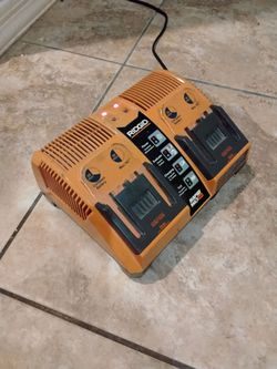 Ridgid 18v dual battery charger - Works great