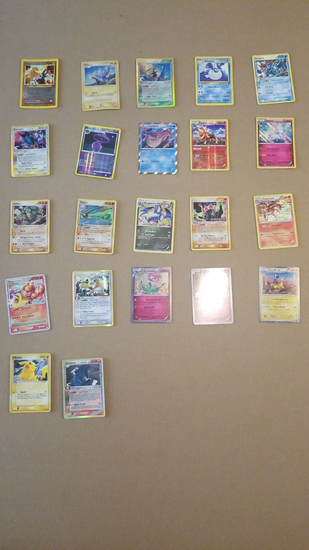 Rare lot of pokemon cards.
