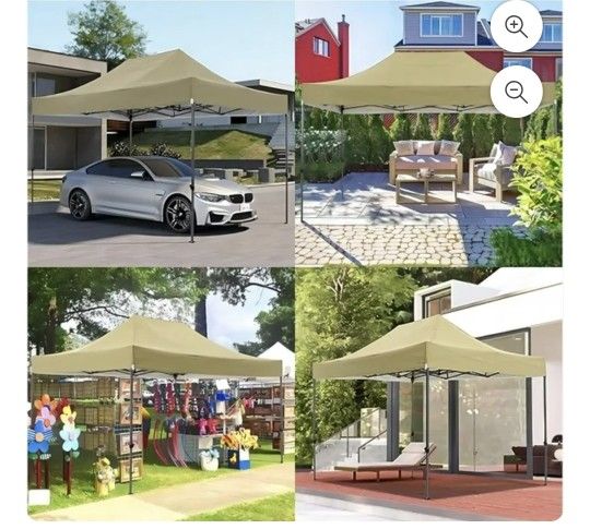 10x15 Pop up Canopy Heavy Duty Party Tent with 4 SidewallsOutdoor Waterproof Pop up Canopy Tent Event Shelter for PartiesCommercial SeriesCampingE