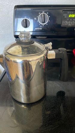 STOVE COFFEE POT STAINLESS STEEL