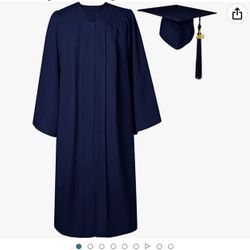 Graduation Cap & gown navy