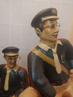 Motorcycle With Side Car Resin By Allan Agohob