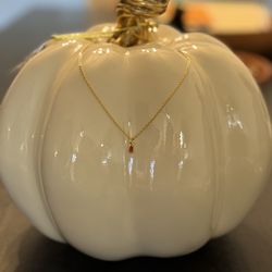 Gold plated Necklace with 18k Gold Plated Pendant