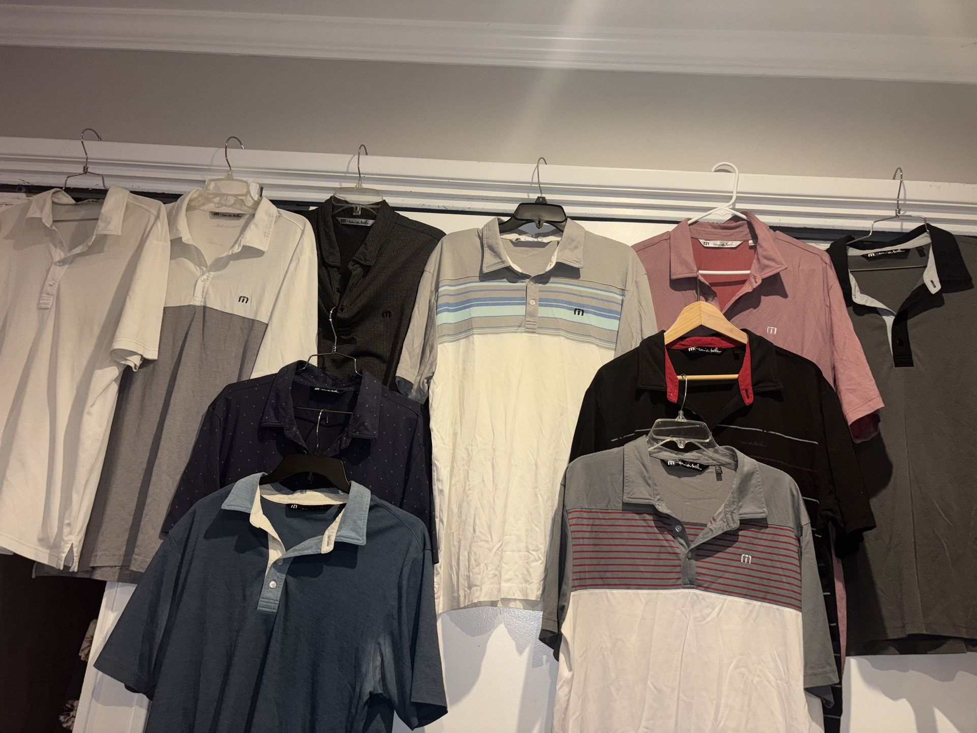 Lot Of 10 Travis Mathew Golf Polo
